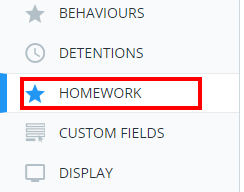 how to delete the homework